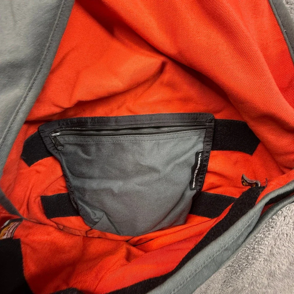 Rickshaw Bagworks Messenger Bag Unisex Large Gray Orange Good Behance 99% Canvas
